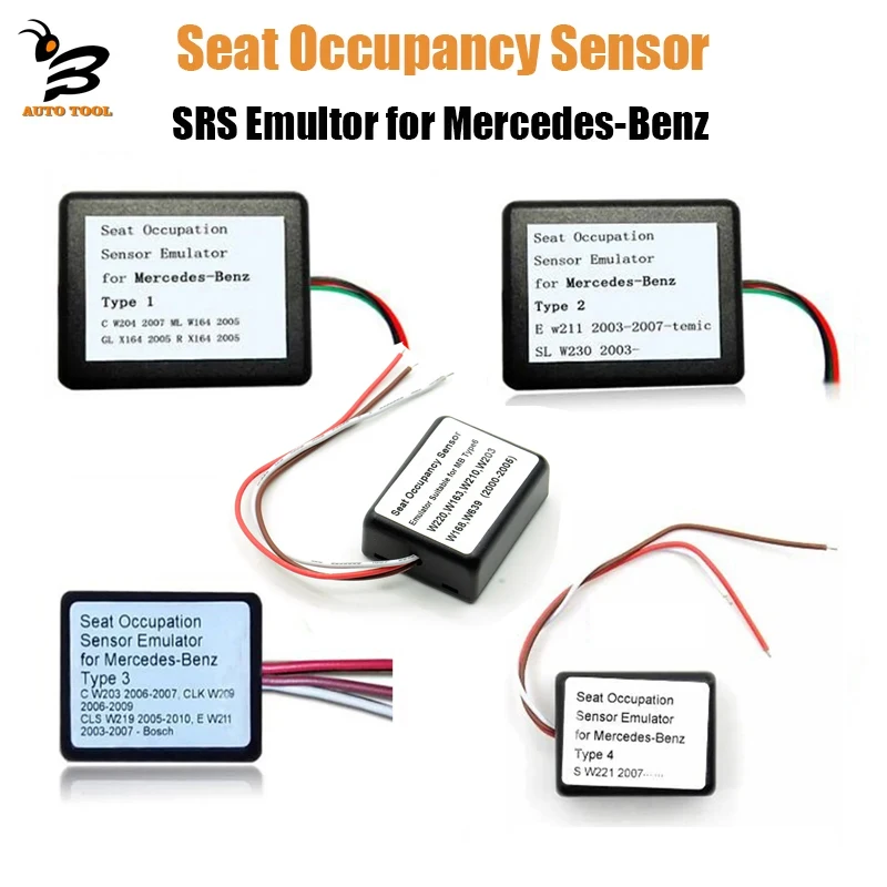 MB Seat Occupancy Occupation Sensor SRS Emulator for Mer-cedes Benz W203 W204 W209 W211 W219 W221 W230 W164 X164 2003-2010 Car