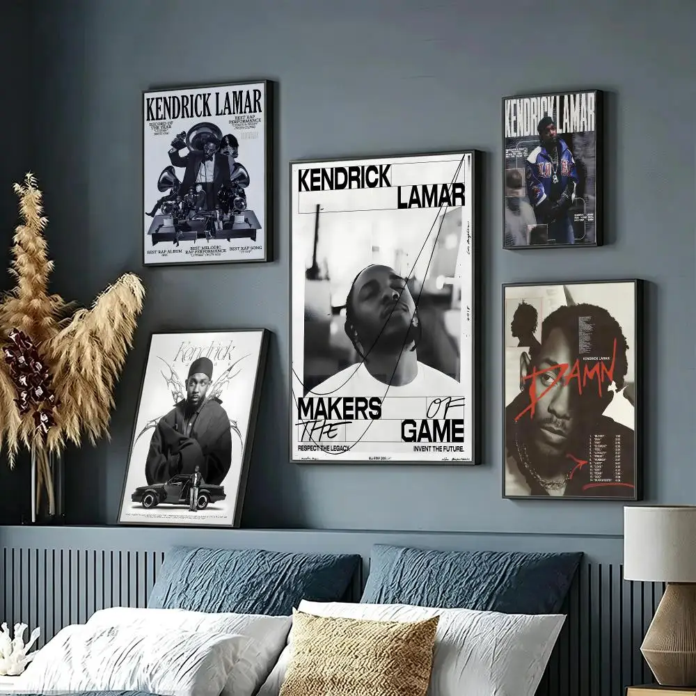 music Kendrick Lamar Poster Wall Posters Art Print HD Print Self-Adhesive Waterproof Wall Stickers Room Decoration