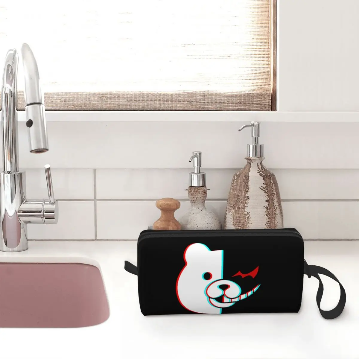 Danganronpa Monokuma 3D Makeup Bags Game Toiletry Cosmetic Bag Trend Waterproof Pouch for Purse Storage