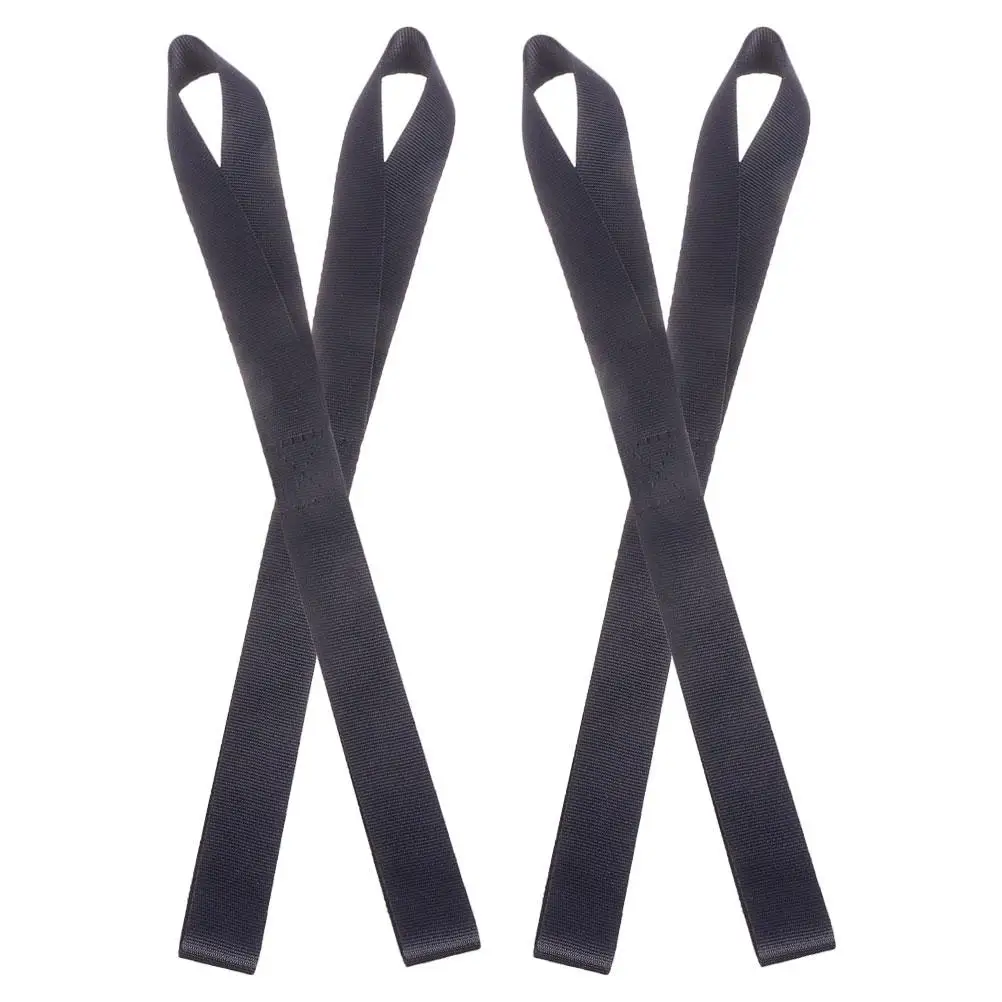 

4 Pcs 32cm Black Motorcycle Tie Down Straps Heavy Duty Nylon Hooks for Scooters Bikes Beach Trips Secure Cargo Polyester