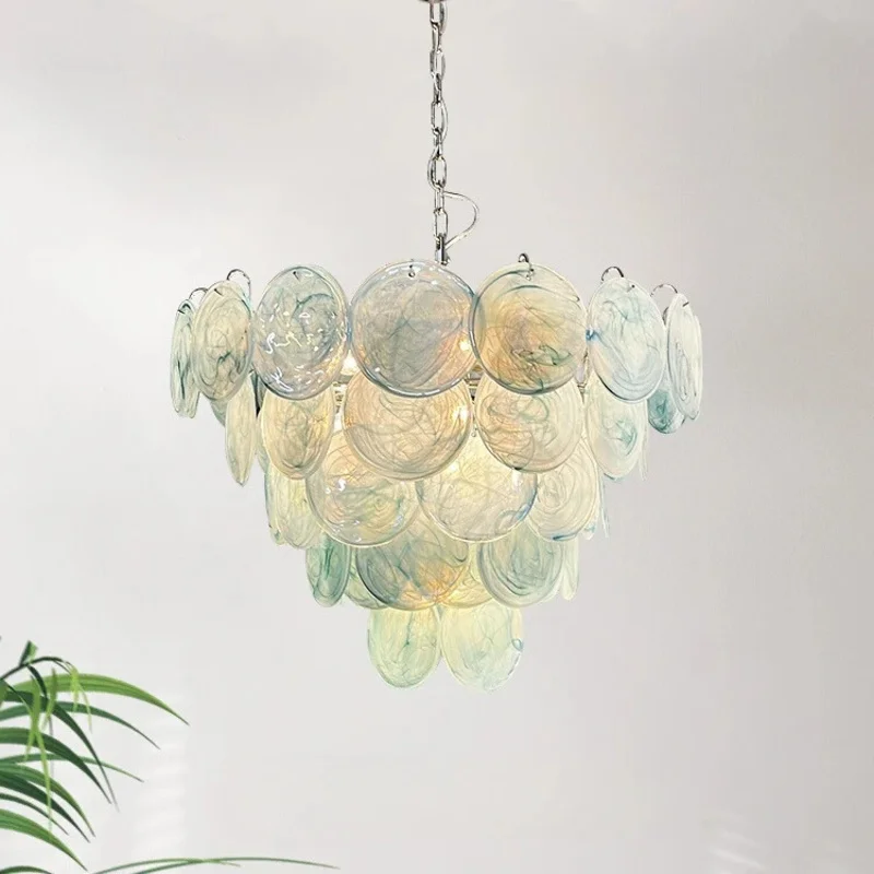 Light Luxury Italian Living Room Crystal Chandelier Hall Main Light Nordic Bedroom Designer Creative Glass French Lighting