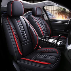 Leather Car Seat Covers for Nissan note almera x-trail leaf teana tiida altima juke qashqai Seat Cushion Cover Auto Accessories