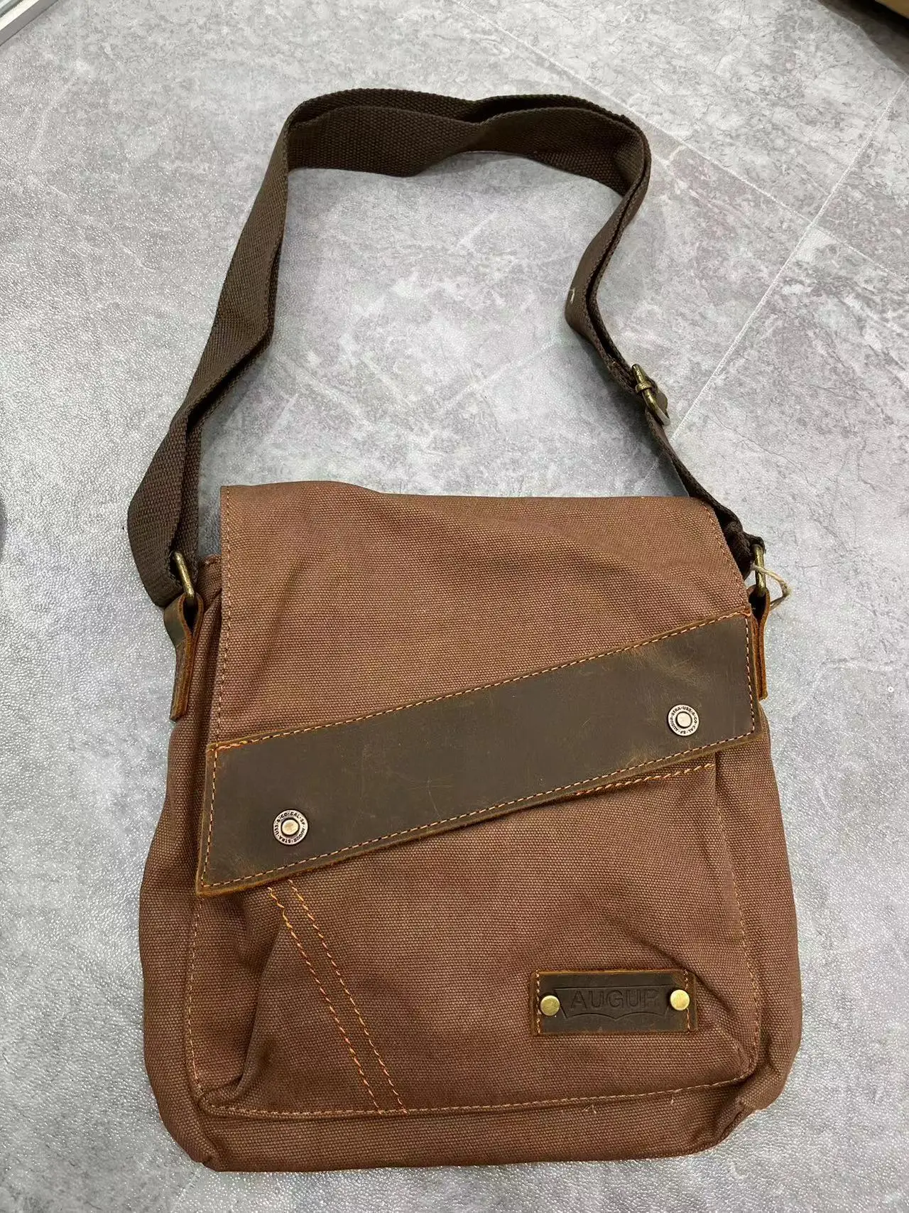 Imagem -06 - Casual Lona Bolsa de Ombro do Vintage Cruz-corpo Finalida Masculino Dia Pacote Bolsa Capacidade Meninos Mensageiro Bolsa de Alta Qualidade