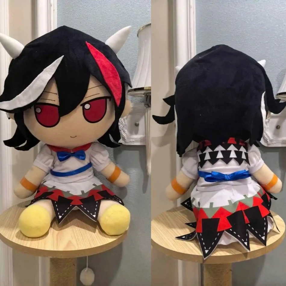 

Kijin Seija Touhou Project Fumo Косплэй плюшевая милая сидячая поза кукла одеваются игрушки 40 см подушка рождественский подарок