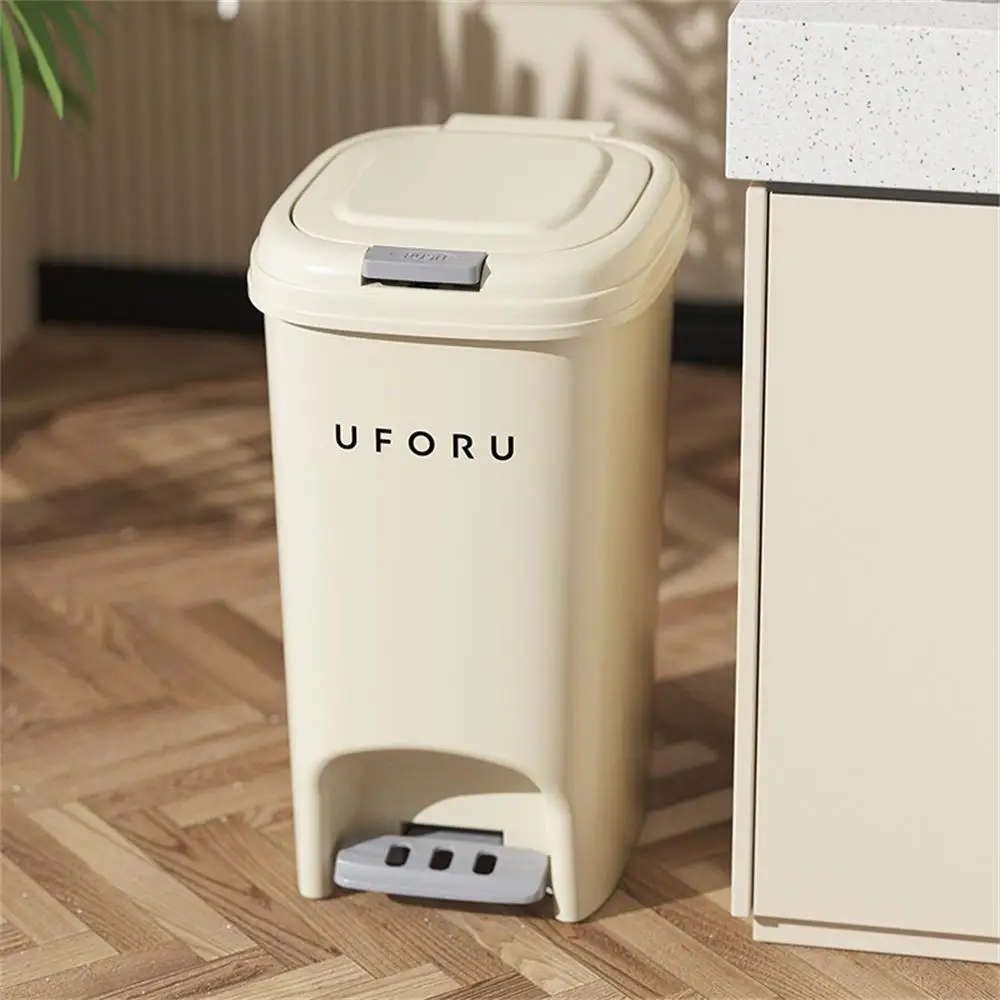 Save Space Foot Pedal Durable Dumpster Essential Trash Can Easy-to-clean Household Trash Bin Hygiene Family Large Capacity