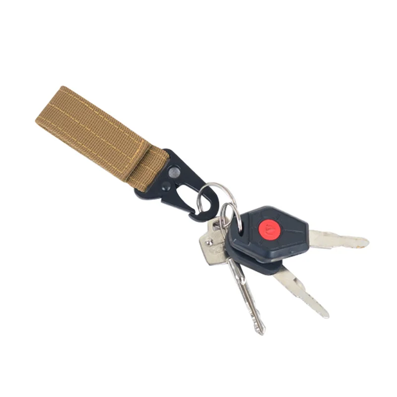 Tactical Carabiner Outdoor Keychain High Strength Nylon Keys Holder Camping Backpack Belt Hook Camping Hiking Tools Accessories