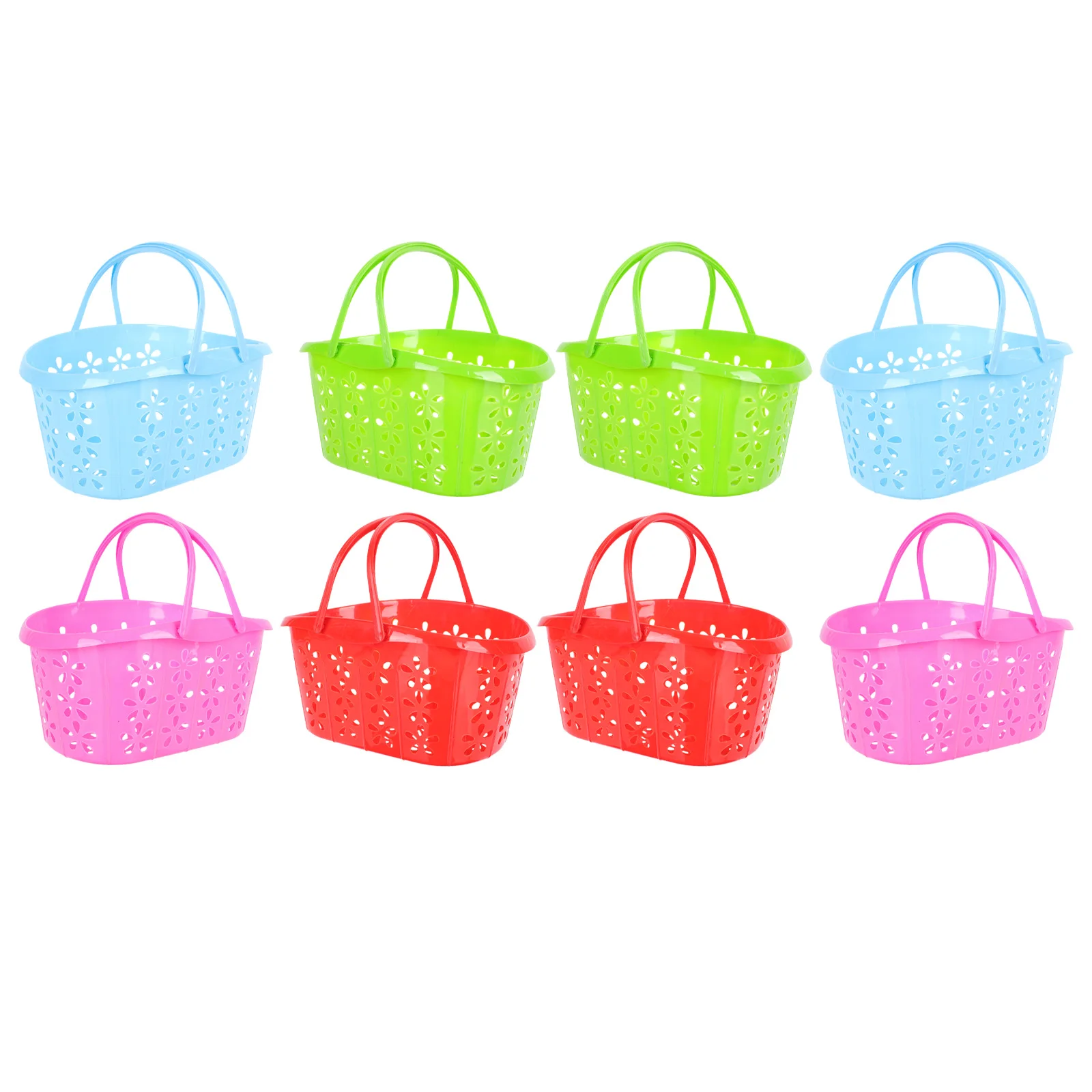 

8 Pcs Fruit Picking Baskets Durable Storage Multi Functional Grocery Vegetable H Plastic Storage Basket Basket R om Color