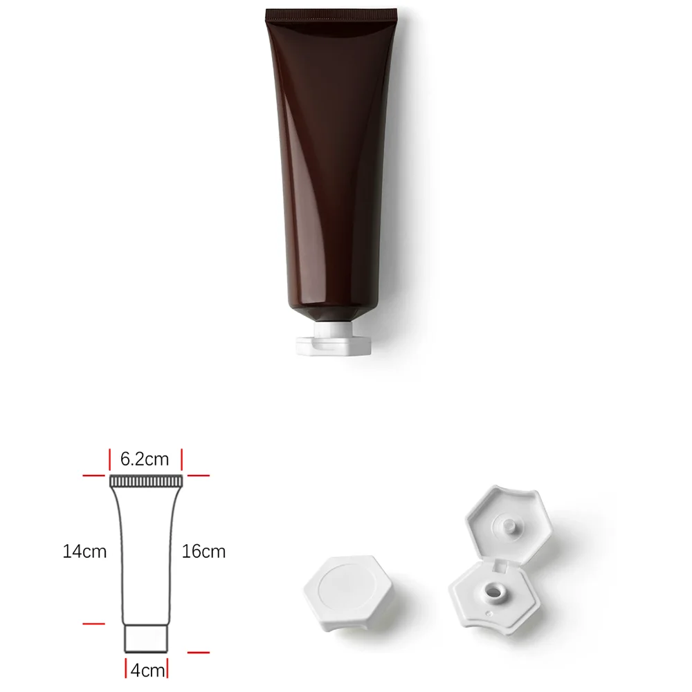 120ml Brown Cosmetic Soft Tube 120g Empty Squeeze Bottle Hand Cream Body Lotion Shampoo Refillable Container