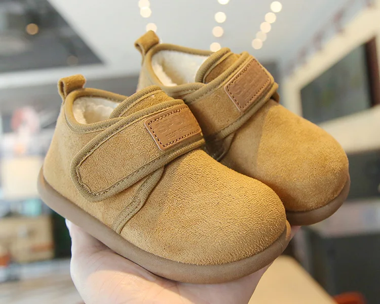 Winter-Fleece-Winterstiefel für Jungen und Mädchen, warm, rutschfest, mit weicher Sohle, Baumwollstiefel, leichte, bequeme Slip-on-Freizeitschuhe für Kinder. – Detail 7