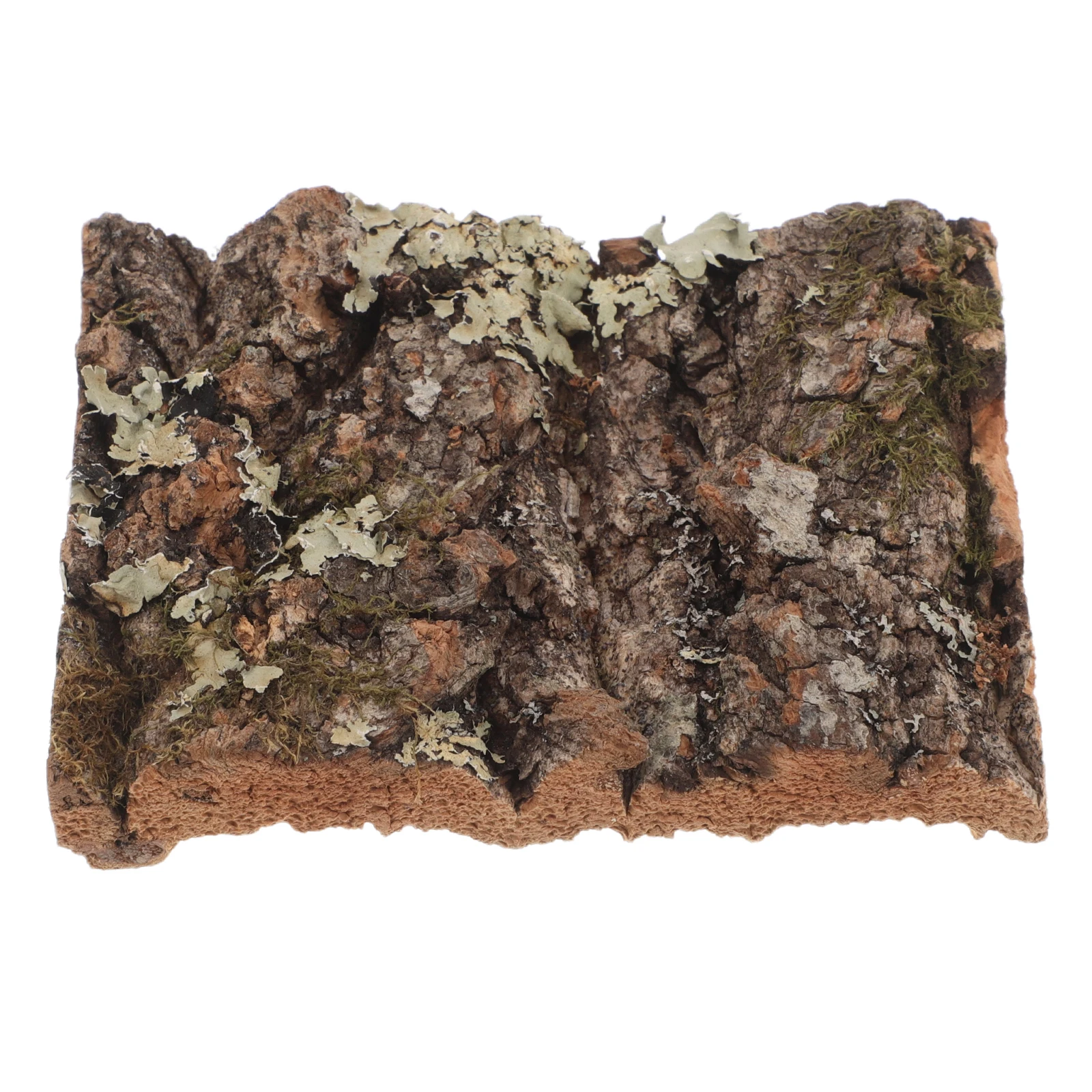 

Cork Bark Decoration for Reptile Terrarium Fish Tank Artificial Tree Bark Wall Decor Lizard Habitat Aquarium Background