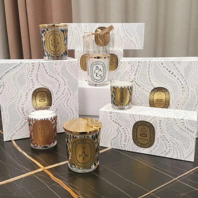 Diptyques Aromatherapy 2024 New Light Luxury High end niche Candle Set Room Decoration Romantic Expensive Unique Gifts