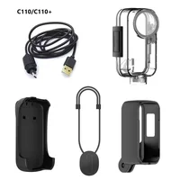 Accesorios para SJCAM, funda impermeable para cámara/cable para SJCAM C110/110+, cubierta protectora, abrazadera para marco/soporte/clip trasero