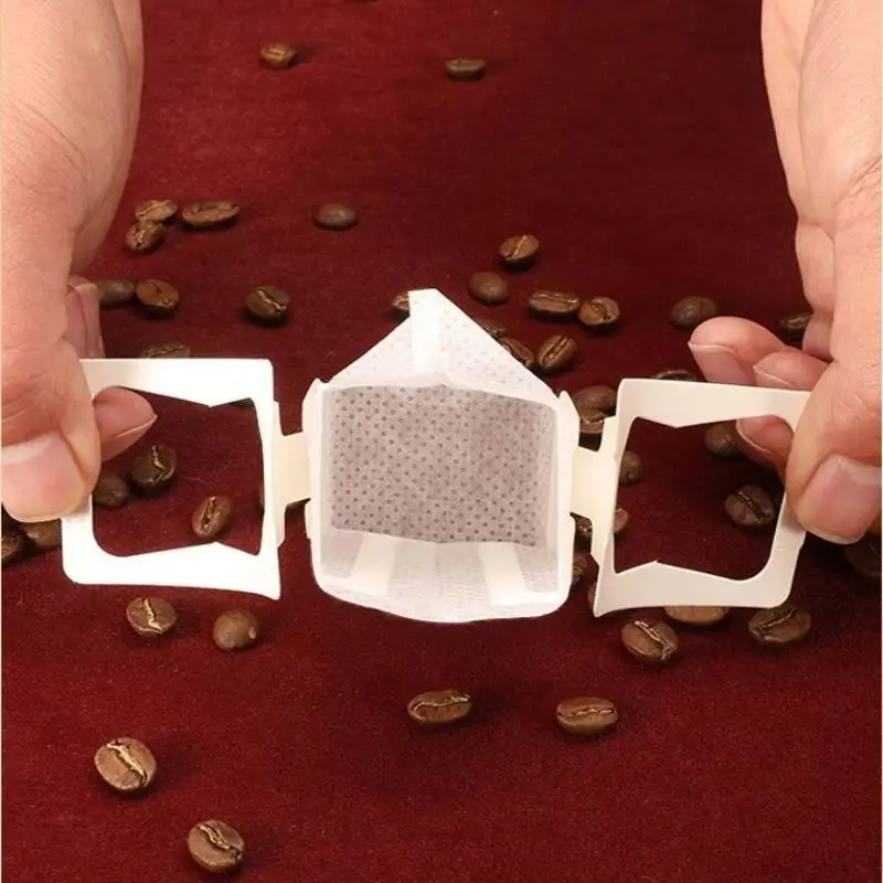 【M】25/50 Pcs Disposable Hanging Ear Coffee Filters Food Grade Portable Espresso Tea Brewing Accessories For Home Office Travel view 3