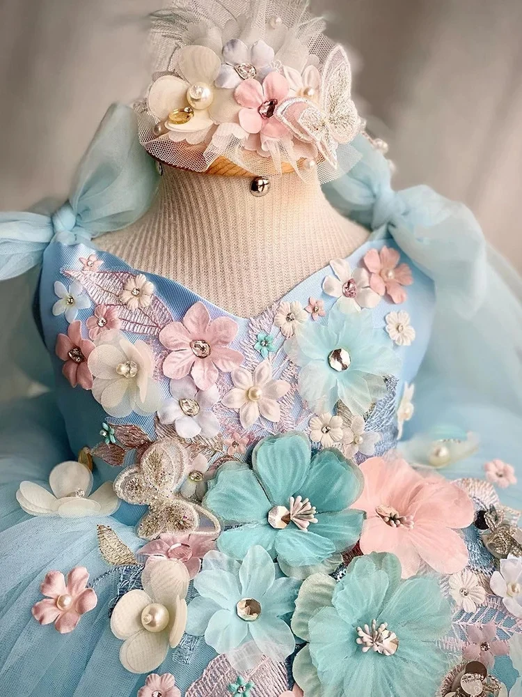 Vestido de fantasía de cumpleaños para bebés, vestido de bautismo para recién nacidos, vestido de fiesta para niñas, Vestidos de flores para niñas, Vestidos de Navidad, 1-12