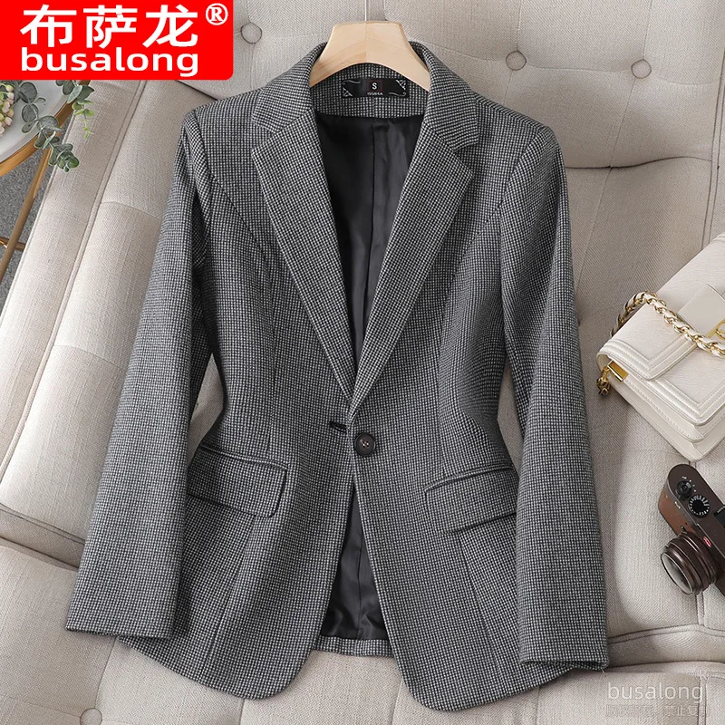 Nieuwe Stijlvolle Mode Pak Casual Dames Lange Mouw Professionele Blazer Formele Jas Werkkleding8832