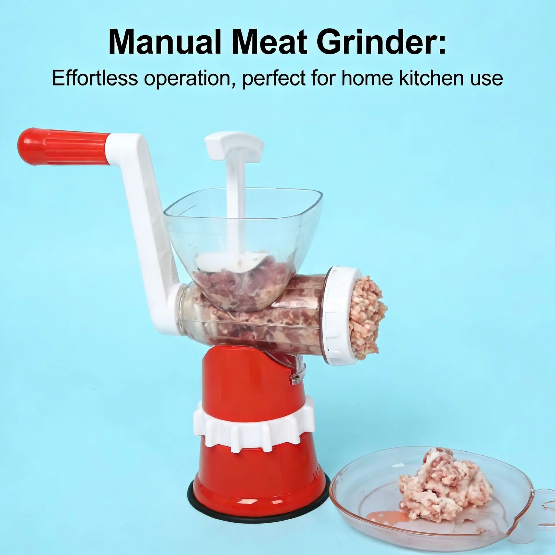 Manual meat grinder, chili grinder, meat grinder, meat filling and minced meat mixer, multifunctional cooking mixer