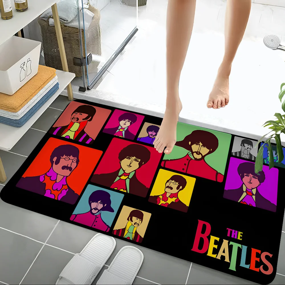 T-The-B-Beatles Rock Band Self-adhesive Art Poster Retro Kraft Paper Sticker DIY Room Bar Cafe Vintage Decorative Painting