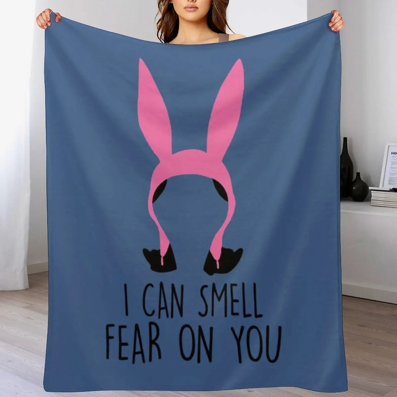 

I Can Smell Fear On You Throw Blanket Cozy Sofa Blanket for TV Watching Napping