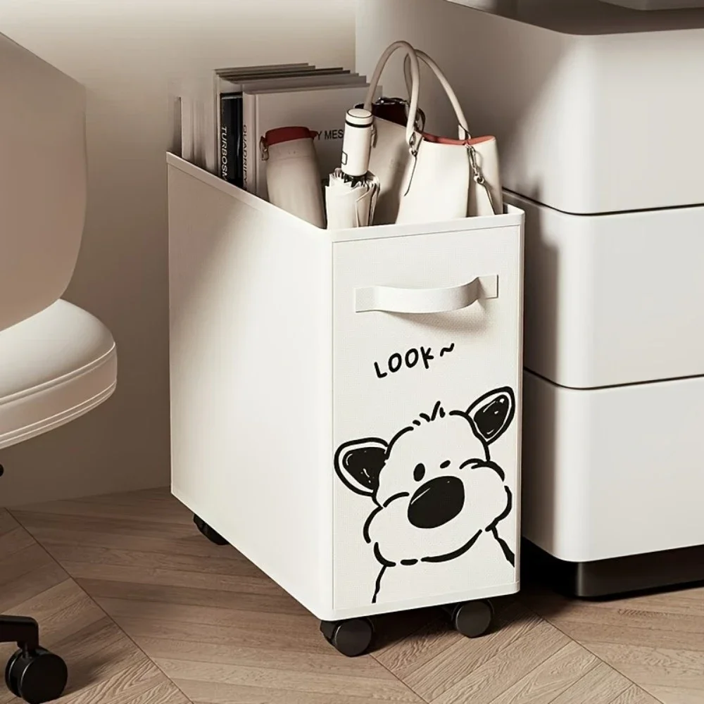

Mobile Storage Basket Multi-Function Moisture-Proof Small Cart Simple Storages Rack Office Dormitory Practical Organizer Wheeled
