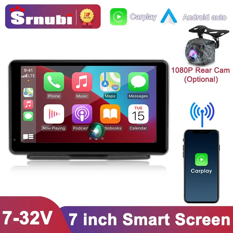 

Universal 7inch Car Smart Screen Wireless Carplay Android Auto Multimedia Video Player Touch Screen Monitor for Nissan VW KIA