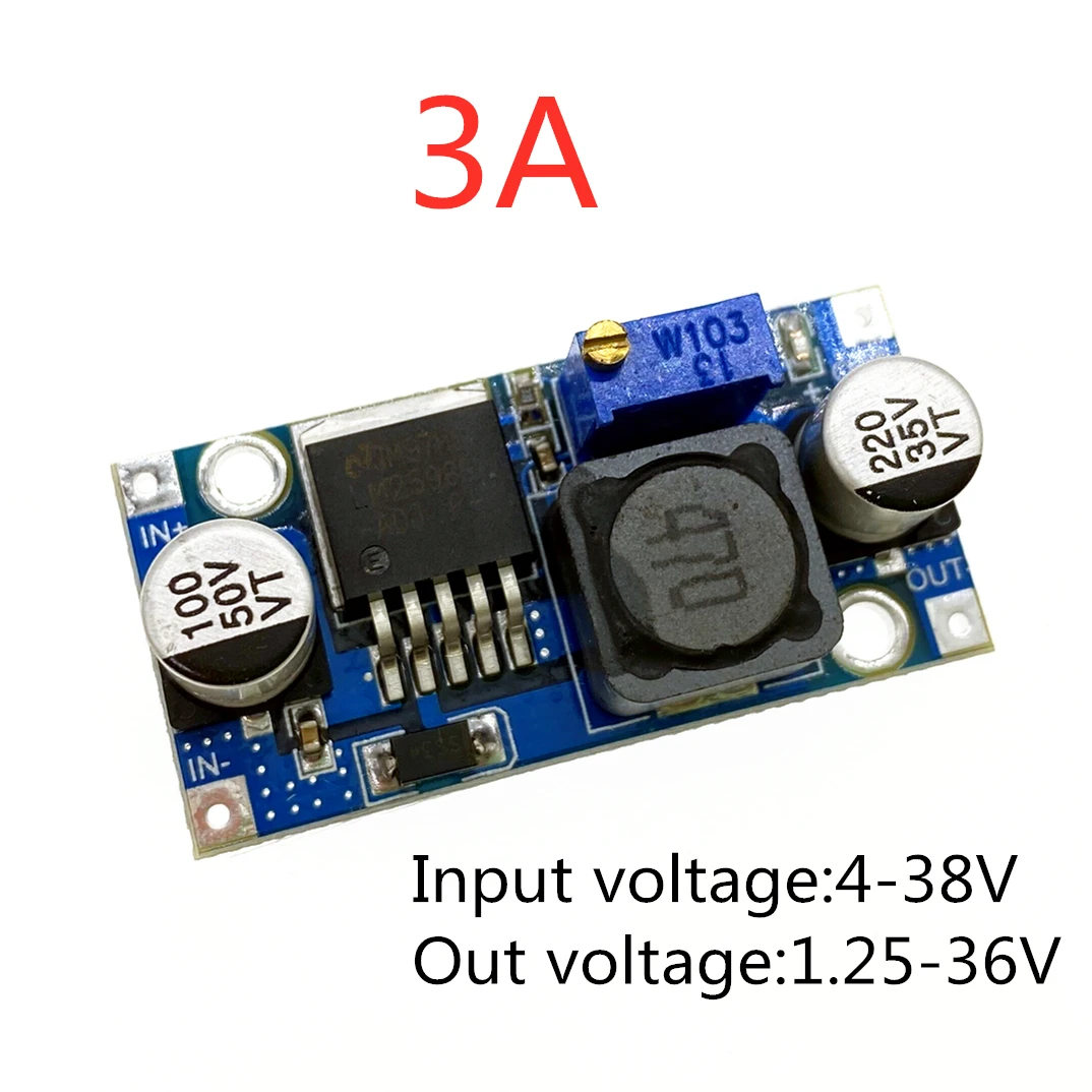 1pcs Adjustable DC To DC LM2596 LM2596S XL4015 Buck Boost Module 3A 4A 5A Step-down Power Supply Regulator Module