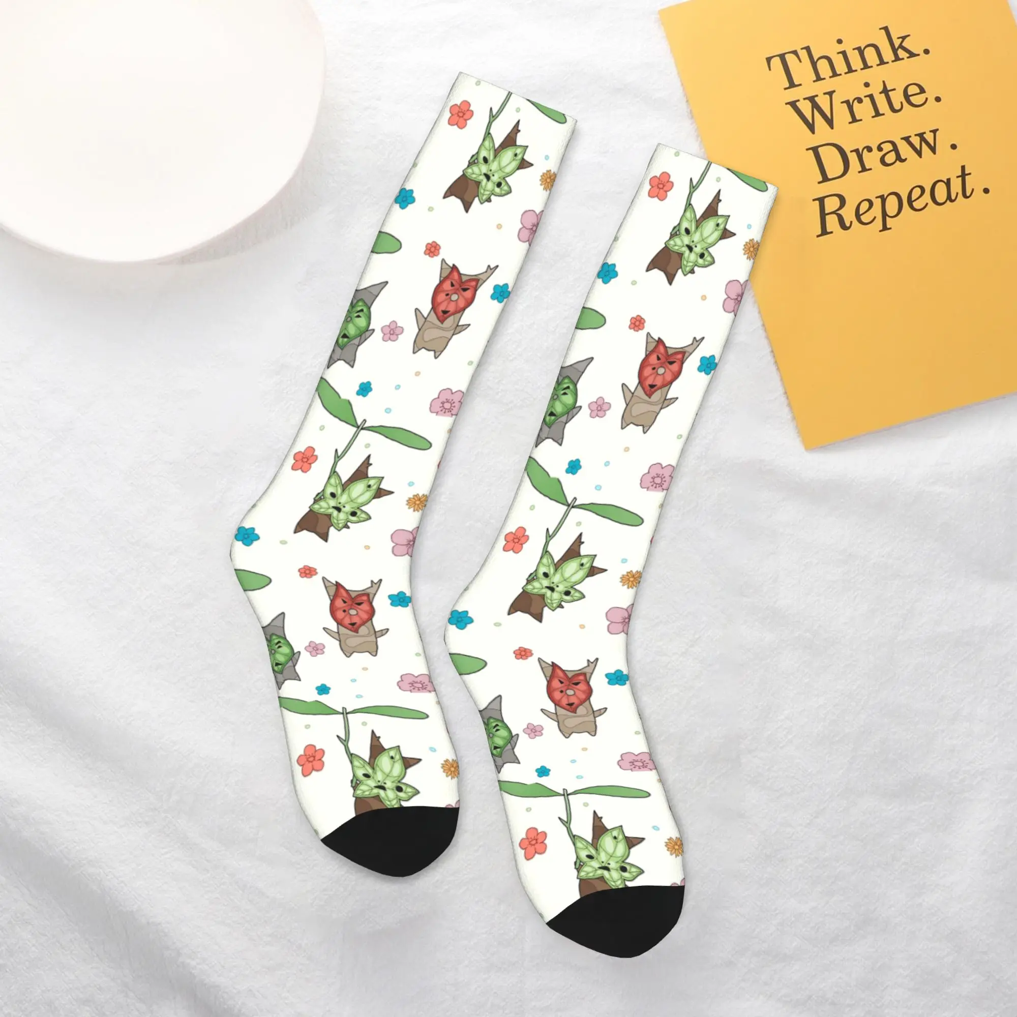 

All Seasons Crew Stockings Korok Pattern Socks Harajuku Funny Hip Hop Long Socks Accessories for Men Women Gifts