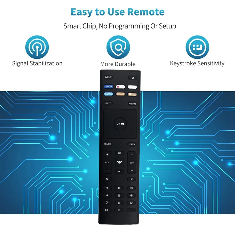 Remote Control XRT136 For VIZIO TV D24F-F1 D32FF1 D43F-F1 E55U-D0 E55UD2 E55-D0 E55E1 M65-D0 M65E0 P65-E1 P75C1