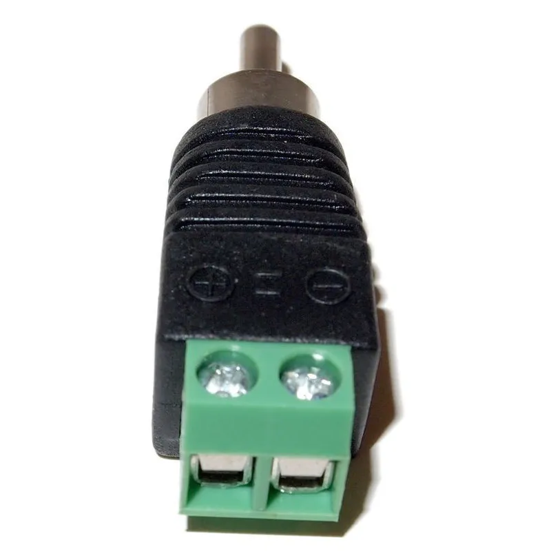 

10PCS RCA Male to Screw - Terminal Connectors - High - Quality Audio/Video Adapters for Easy Wiring, Ideal for Home Entertain
