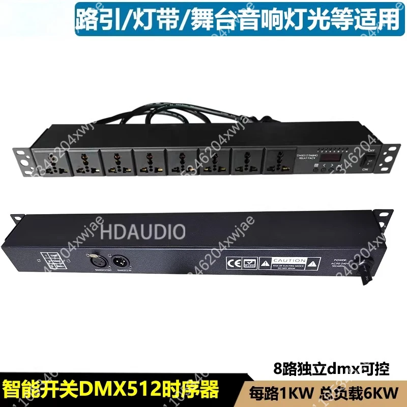 Smart Control Power Management Unit Multi-Channel Sequencer for Audio Visual Equipment Rack
