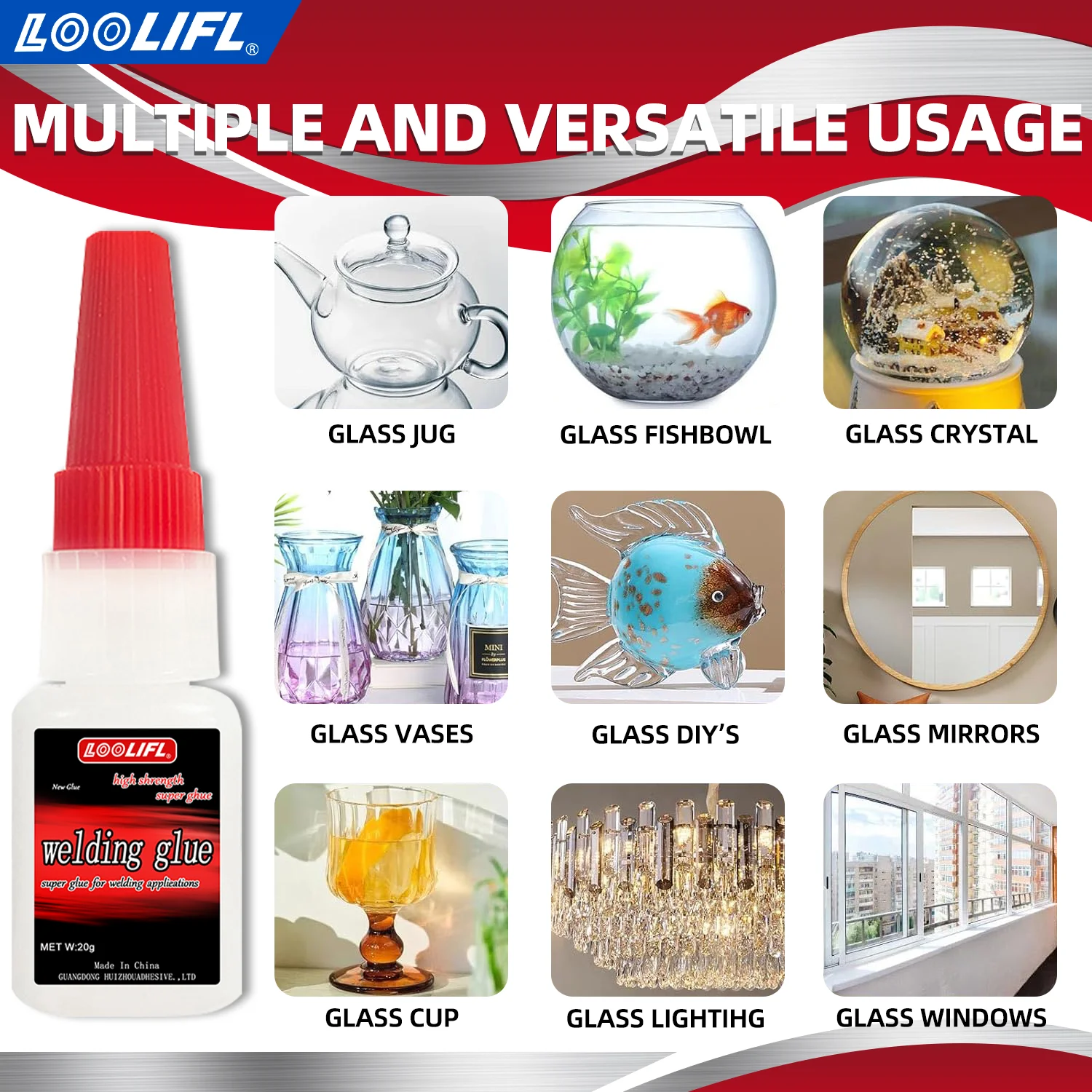 لاصق زيتي ، فائقة الترابط ، 3 ثوان من التجفيف السريع ، شفاف ، مقاوم للماء ، لاصق عالمي ، مناسب لمجموعة متنوعة من المواد ، لإصلاح الطوارئ للمكاتب ، المنزل #6