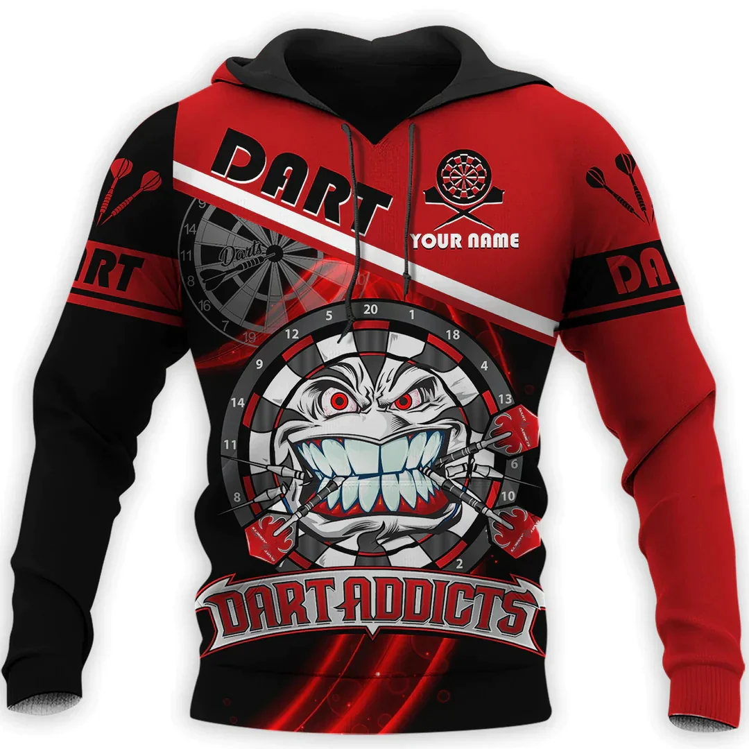 Забавные толстовки с 3D рисунком дартса для мужчин