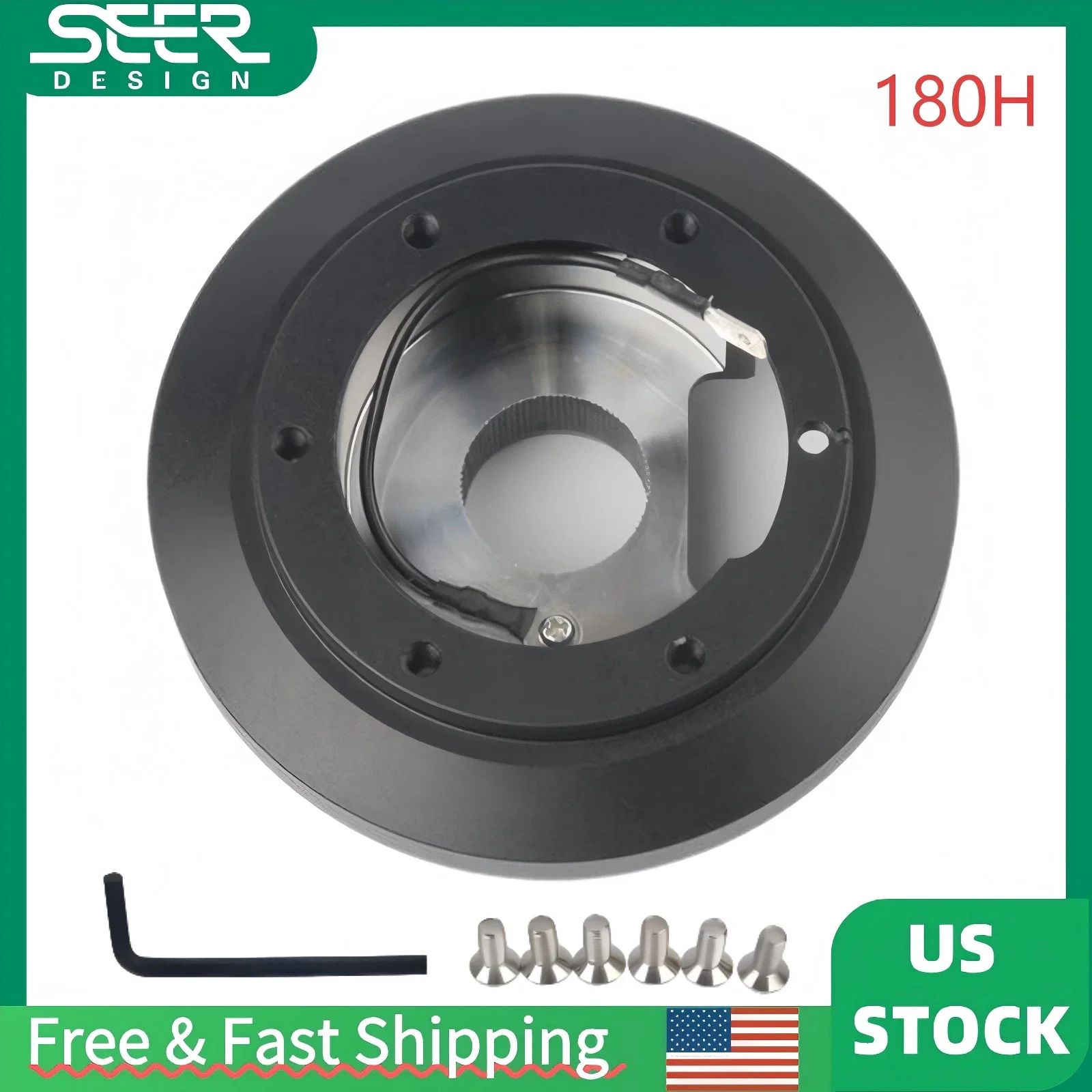 

Steering Wheel Short Hub Adapter Boss Kit For AUDI VW Jetta Golf Cayman 180H Steering Wheels Accessorie Shipping from US