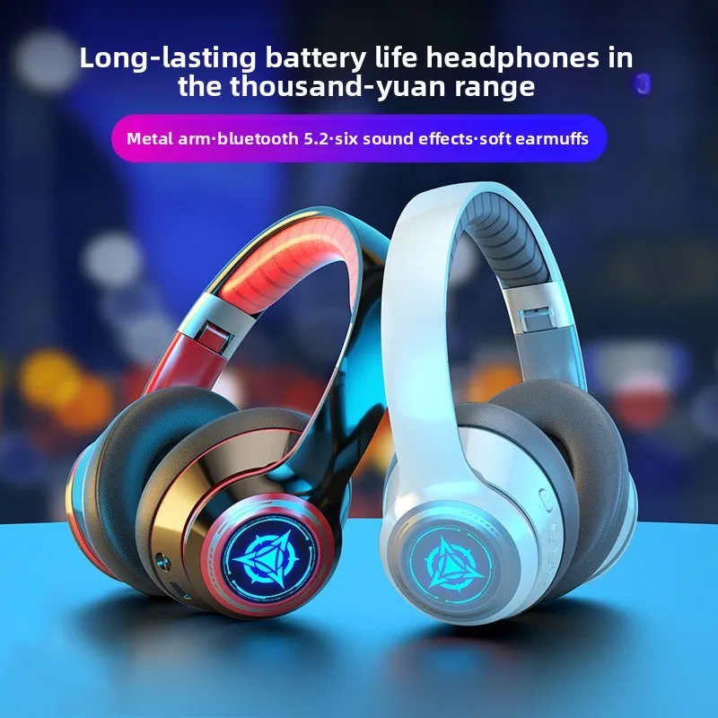 

Wireless Bluetooth, headset, private mode sports e-sports computer universal, streamer colorful RGB