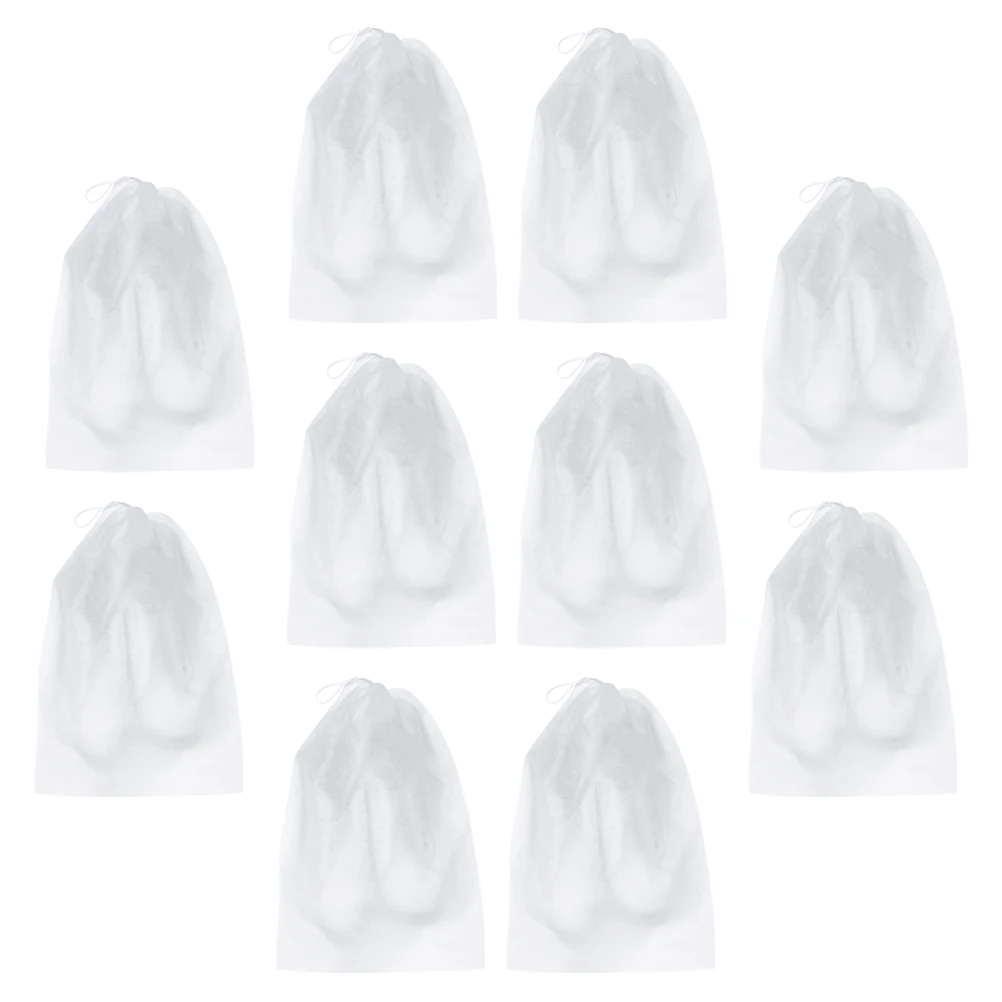 

10 Pcs Storage Shoe Bag Bags Drawstring for Travel Organizer Organiser Non-woven Fabric Carrying Shoes Organizers