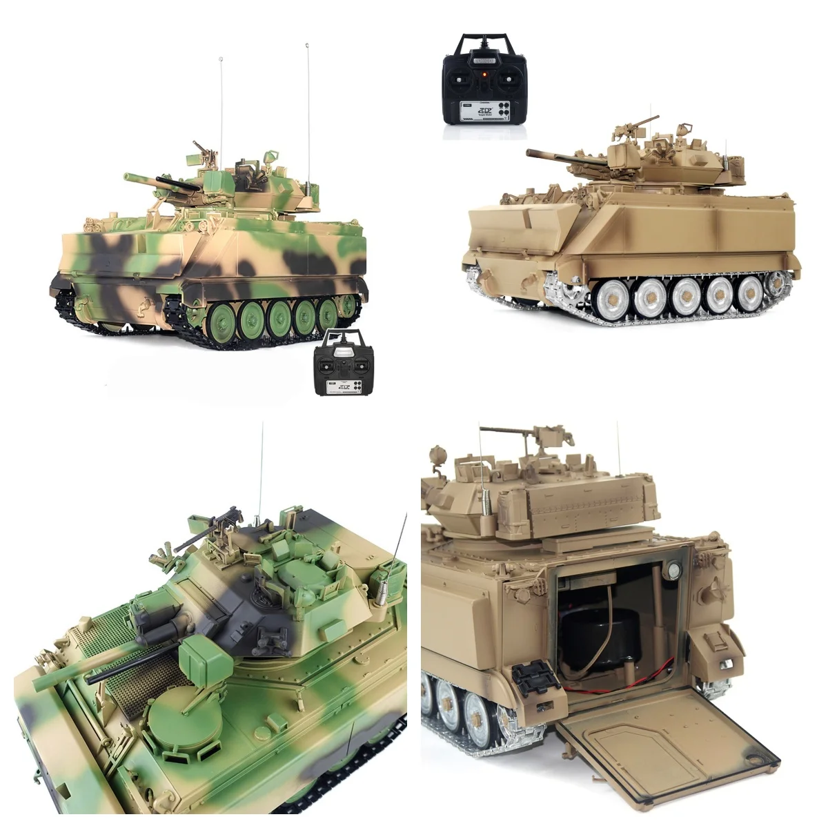 

1/16 TD RC Танк Panzer Радиоуправляемый бак M2412-A M113A1 MRV Возвратный пожар Мигающий 320 Башня Вращение Металлический привод Коробка передач