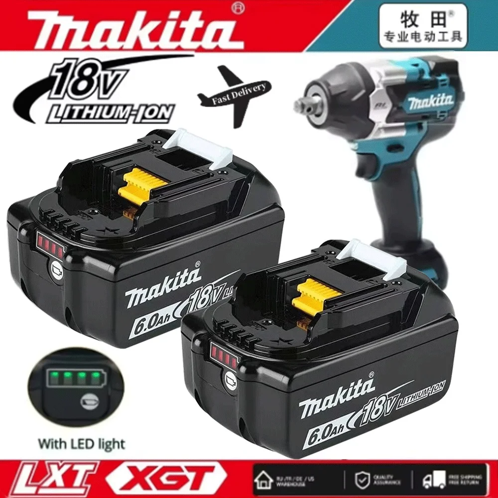 

BL1840 Genuine 6Ah Makita 18V Battery Power Tools Li-ion Replacement LXT BL1850 BL1860 for 18v Screwdriver with BMS TPCELL 18V