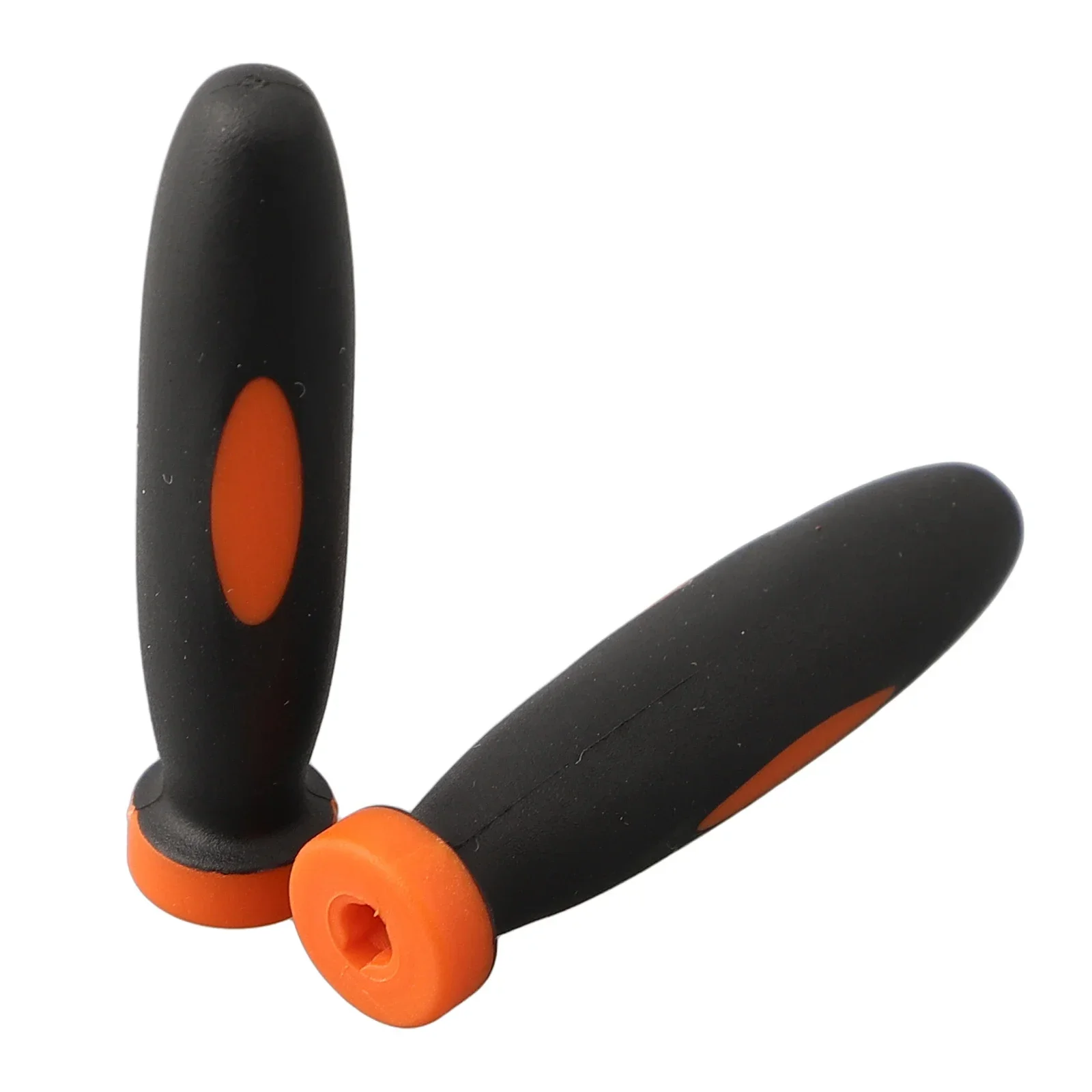 Rubber Files Handles Handles File Home Rubber Smooth 10Pcs 2.36Inch Black+Orange Parts Replacements For Small Files Top Sale