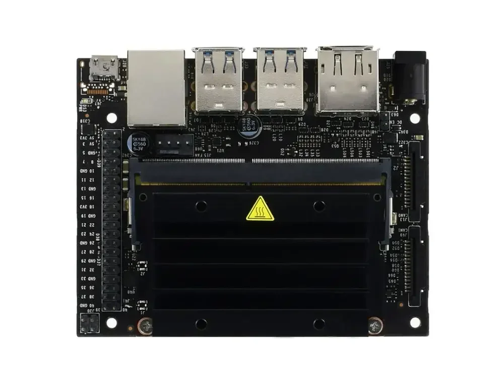 Jetson Nano Developer Kit B01 Upgraded 2-Lanes CSI for AI Edge Computing M.2 2242 Wireless Network Card Slot Pre-Installed Linux