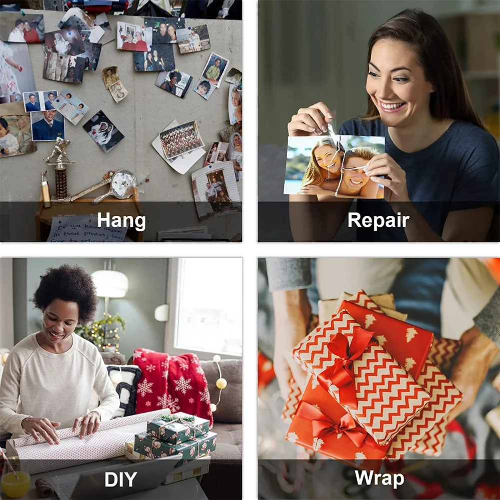 8ม้วนเทปแก้ไขข้อผิดพลาดสำหรับเครื่องจ่ายเทปใสสามารถเขียนได้ห่อของขวัญ10เมตร1.8ซม. เทปซีลโรงเรียนภาพถ่าย