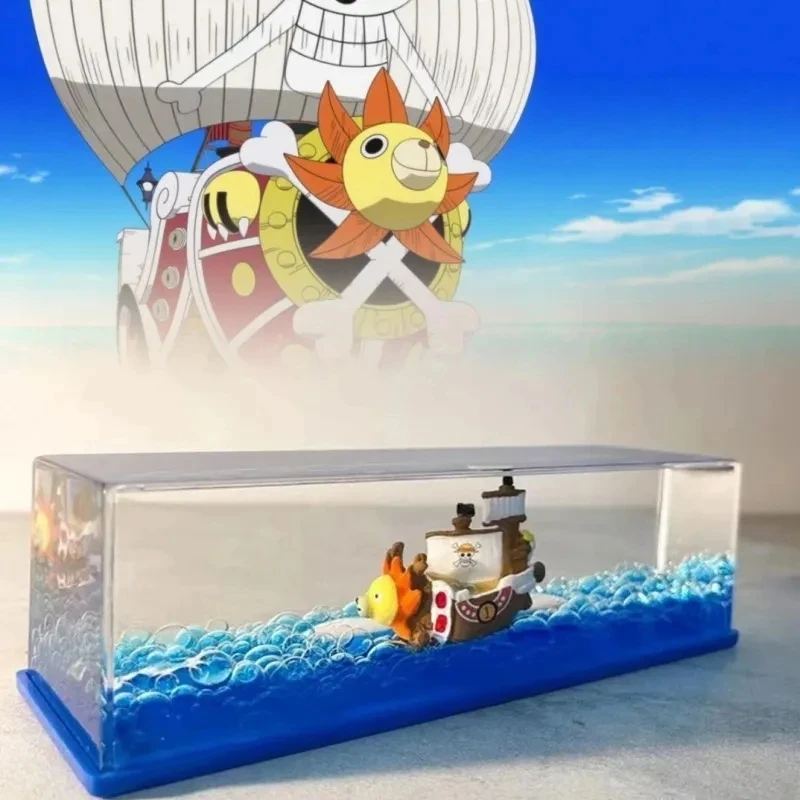 

Thousand Sunny Fluid Liquid Drift Floating Boat Creative Ship Bottle Living Room Bedroom Study Decoration Christmas Decoration