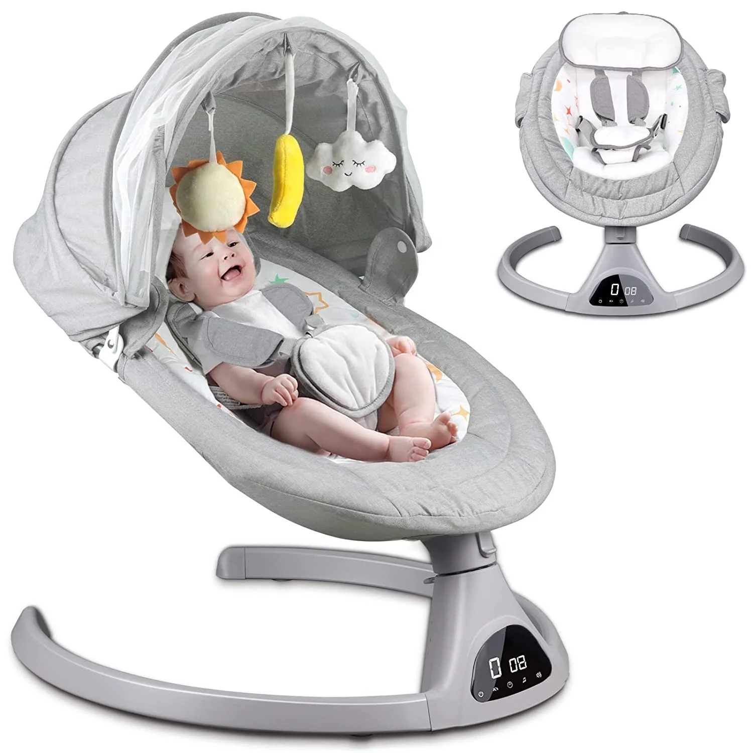 cheap baby cradle portable electric swing easy to install baby rocking chair multi-speed swing electric crib rocking chair