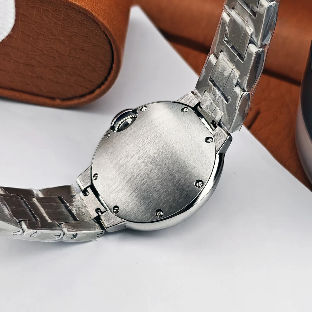 ساعة NH05 جديدة بالون أزرق ساعة نسائية 33 ملم شعار مخصص ساعة ستانلس ستيل ساعة حركة NH05