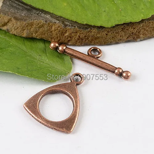 20sets Copper-tone Triangle Toggle Clasps H1381 Jewelry Making Supplies