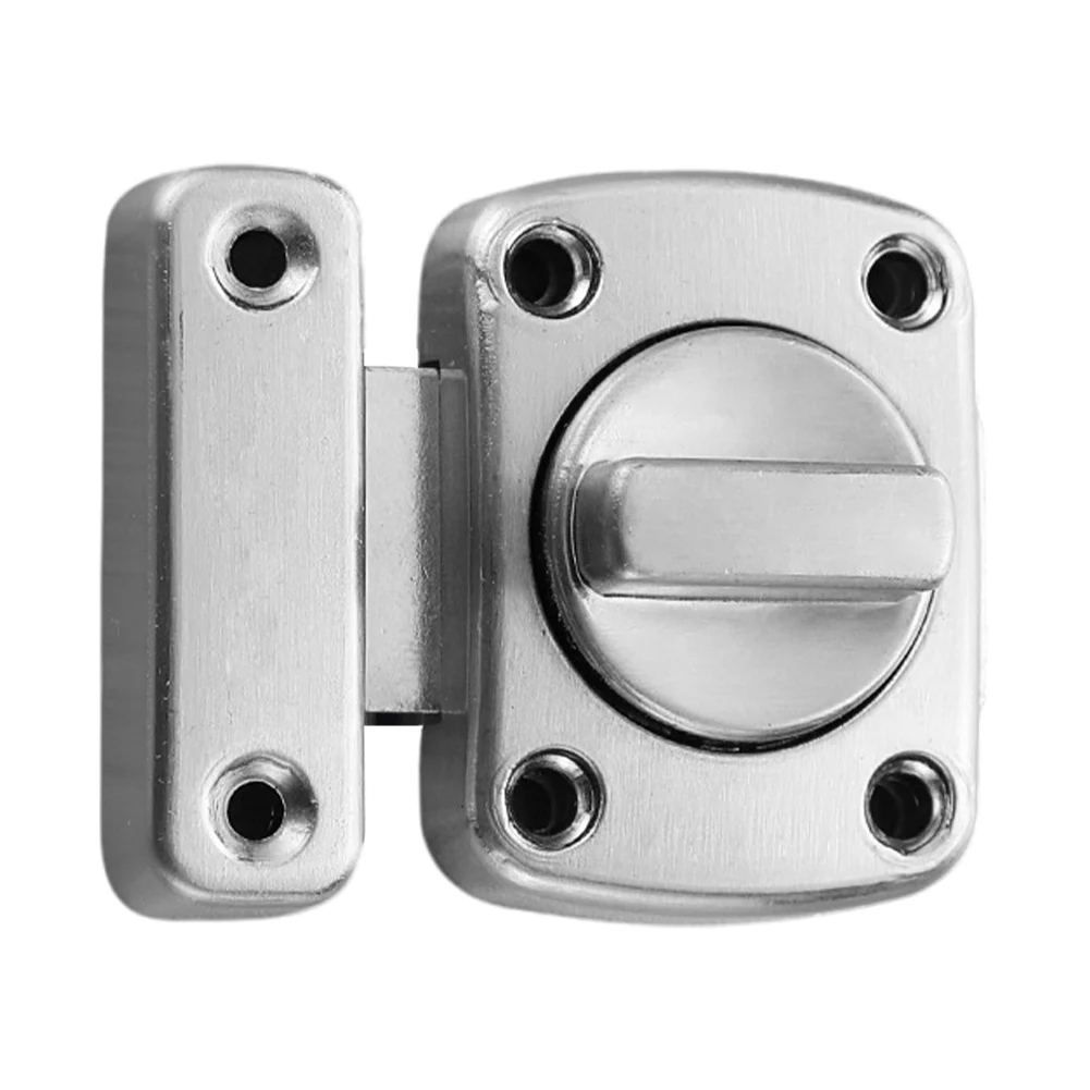 

Lock Bathroom Door Toilet Turn Rotate Twist Bolt Privacy Catch Latch Zinc Alloy Home Security Latch For Bathroom Toilet Home 1Pc