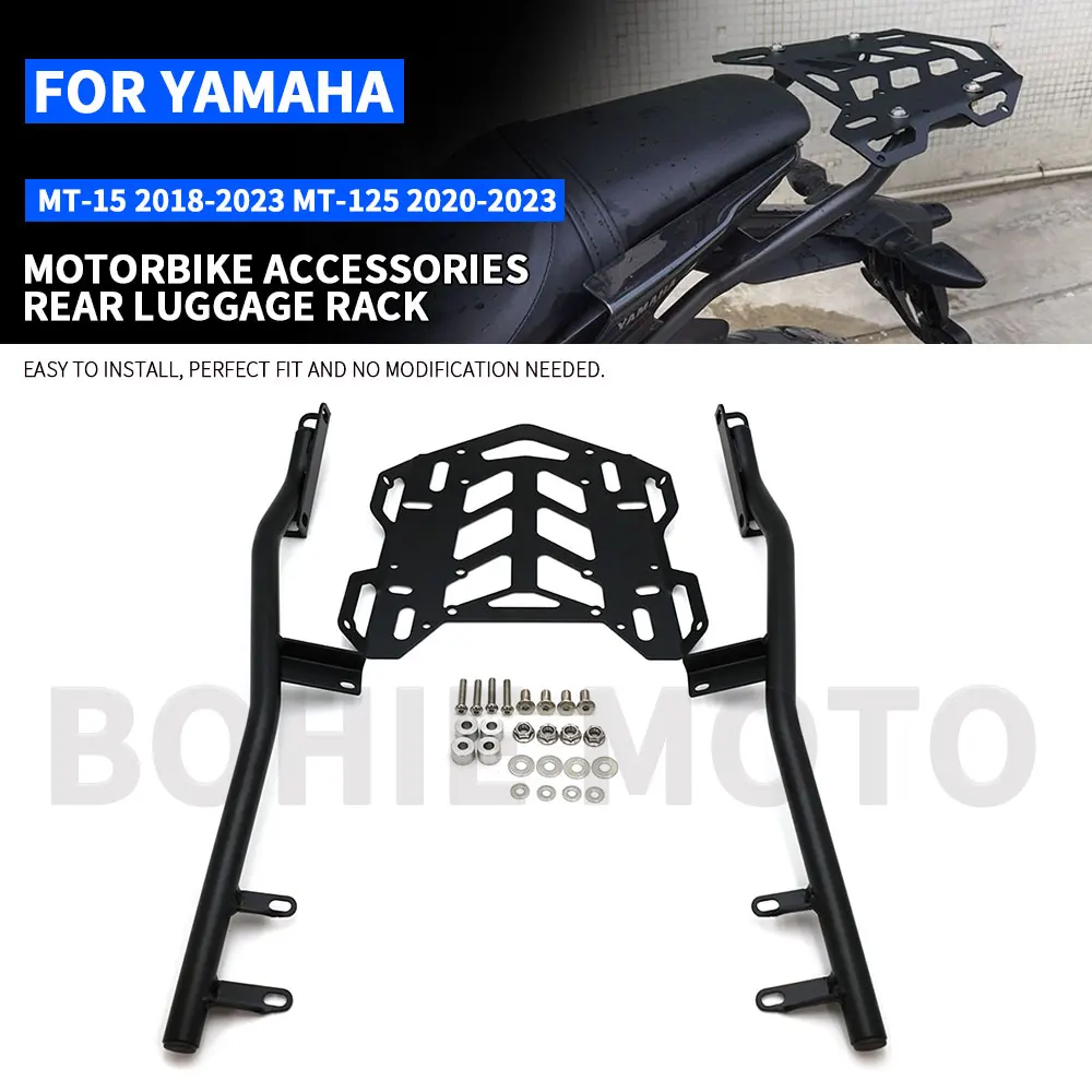 

Fit for Yamaha MT-15 2018-2023 MT-125 2020-2023 Motorcycle Rear Rack Luggage Rack Carrier Shelf Top Box Holder Support Bracket