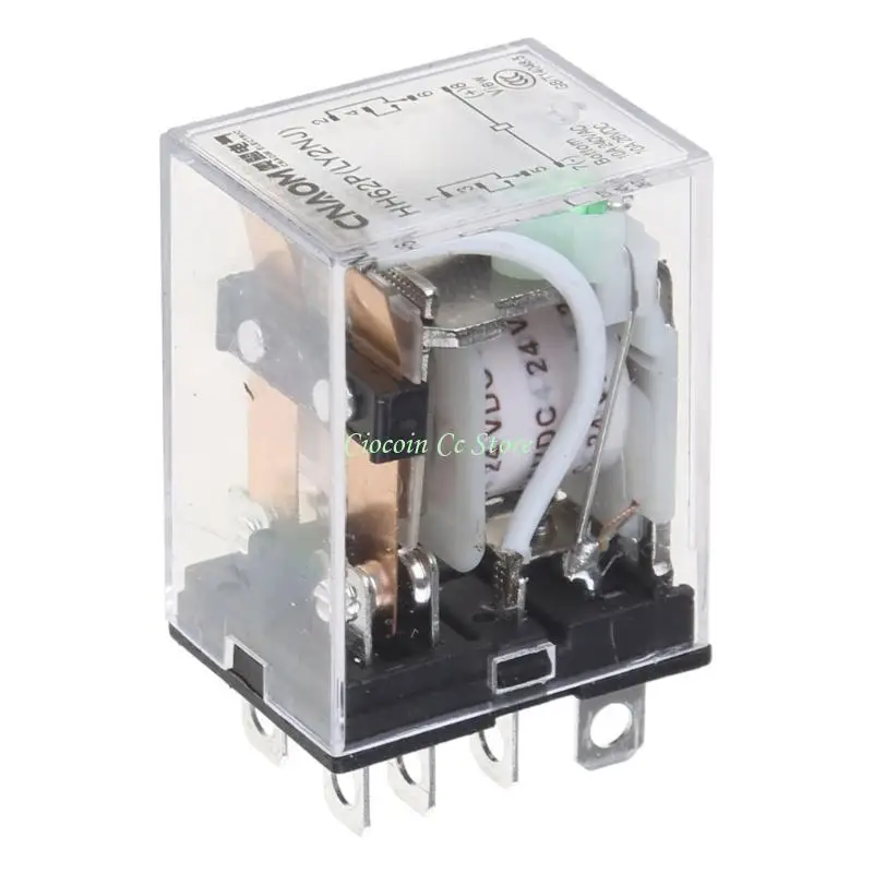 X90F 24V 10A 8PIN Coil Power Electronic Mini Electromagnetic Modules DPDT LY2NJ Socket Base