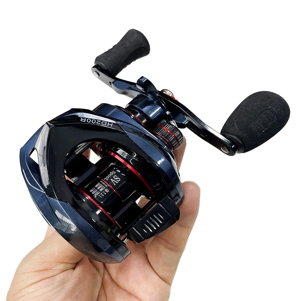 Ultralight Metal Spool Baitcasting Fishing Reel with Magnetic Brake, Max Drag 8kg for Bass Fishing