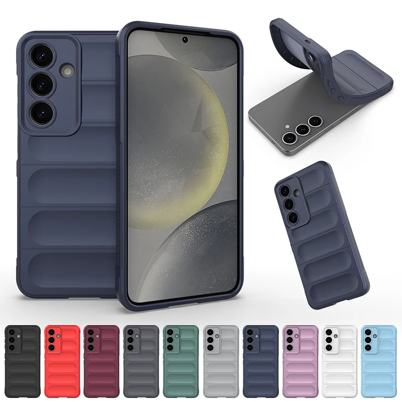 For Samsung Galaxy S26 S25 S24 Edge FE Plus Ultra Super Anti-drop Lens All-inclusive Wireless Charging Back Case Shell Cover