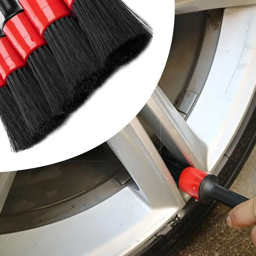 5PCS Car Detailing Brush Set Interior Detail Brush Hair Bristle Brushes For Car Air Vents Dashboard Auto Dust Tools S3Z3