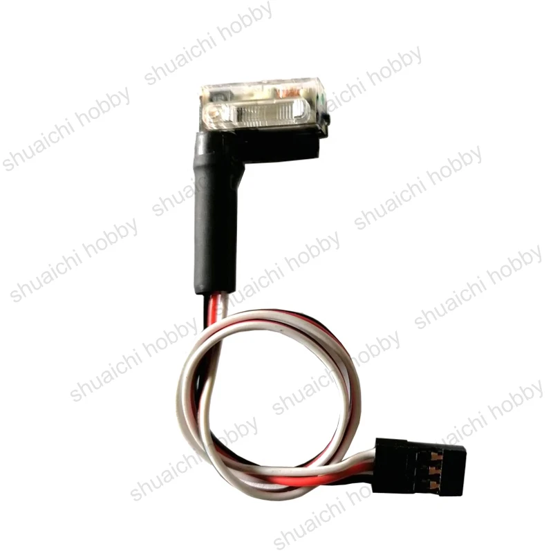 1PC 3.6V-6V 300mA Explosive Flashing Light 3P Connector with 300mm Wire Adjustable Flashing Frequency for RC Fixed Wing Airplane